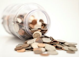 using plastic containers to keep your coins